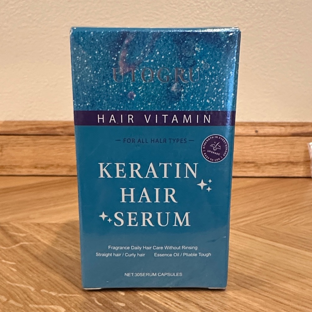 Keratin Hair Serum Capsules - Blue